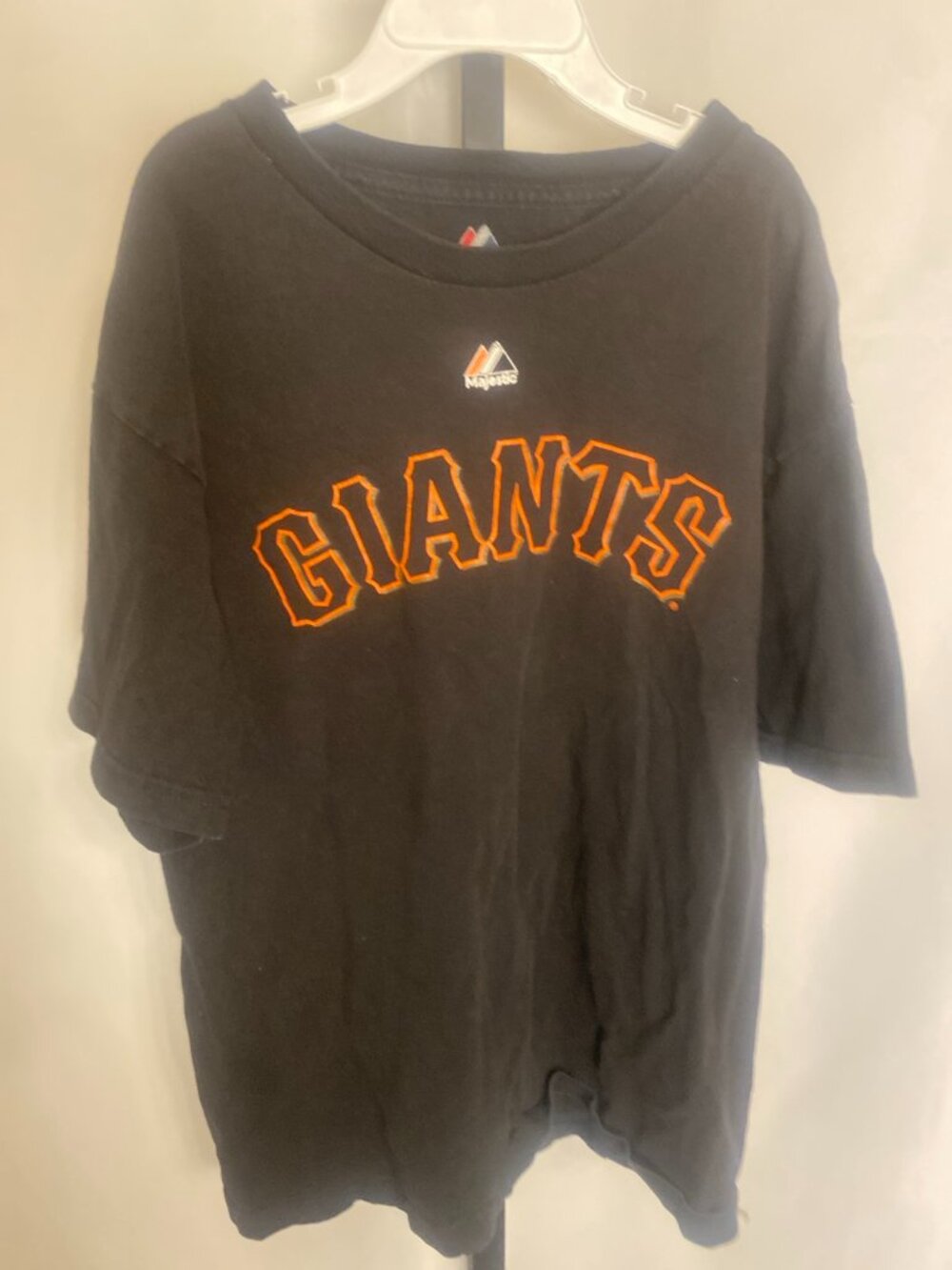Majestic San Francisco Giants Matt Cain #18 Youth Black MLB T Shirt Size Large